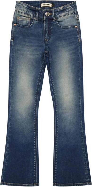 Raizzed flared jeans Melbourne dark blue stone Blauw Meisjes Stretchdenim 128