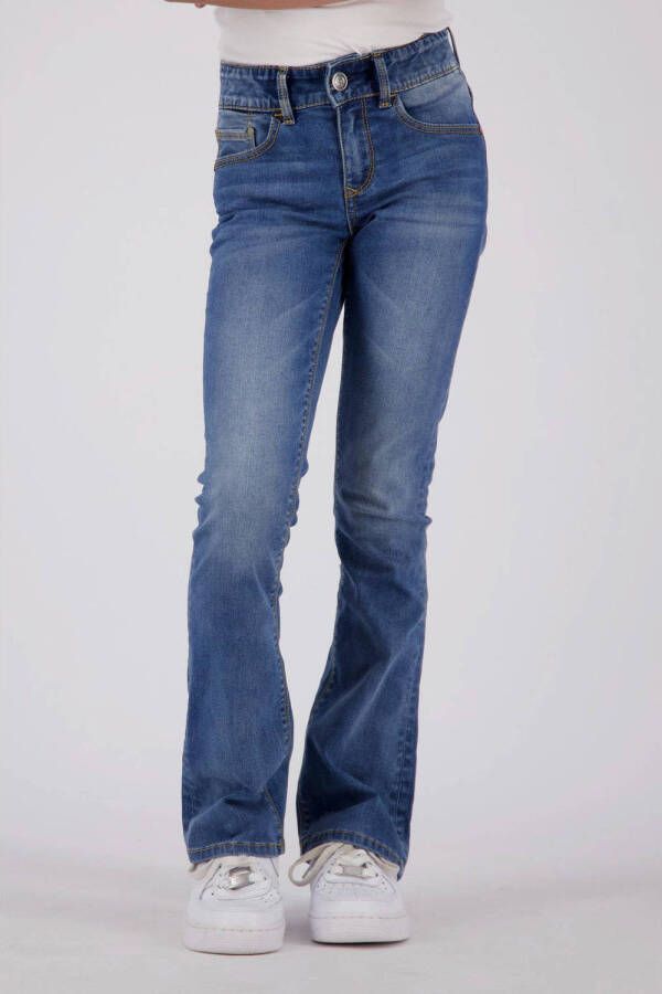 Raizzed high waist flared jeans dark blue stone