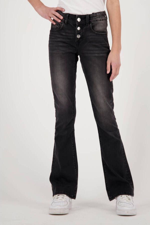 Raizzed high waist flared jeans Melbourne black