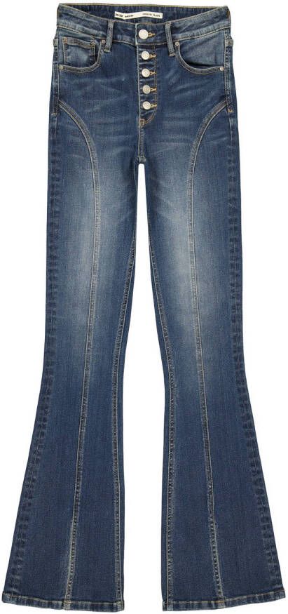 Raizzed high waist flared jeans Sunrise Seamsplit donkerblauw