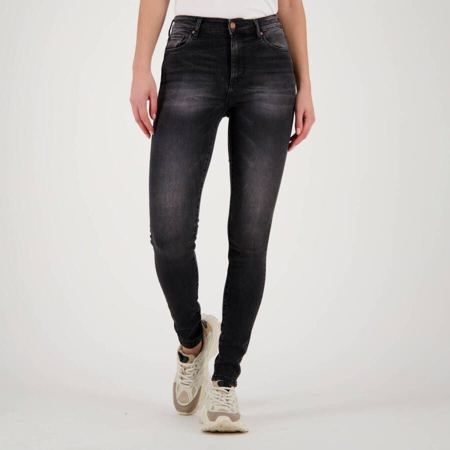 Raizzed high waist super skinny jeans Blossom zwart