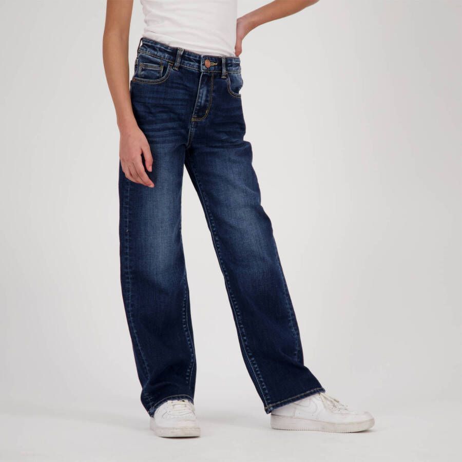 Raizzed high waist wide leg jeans Mississippi dark blue stone Blauw Meisjes Stretchdenim 122