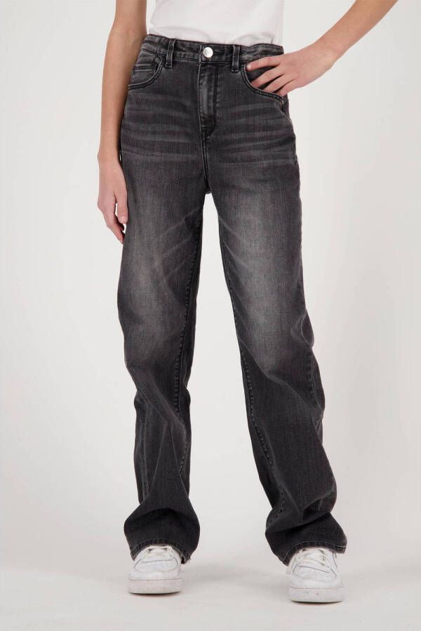Raizzed high waist wide leg jeans Mississippi mid grey stone Grijs Meisjes Stretchdenim 104