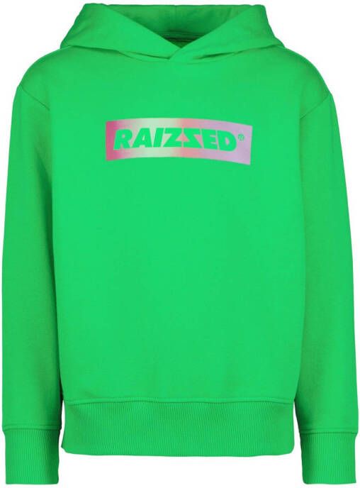 Raizzed hoodie met logo groen