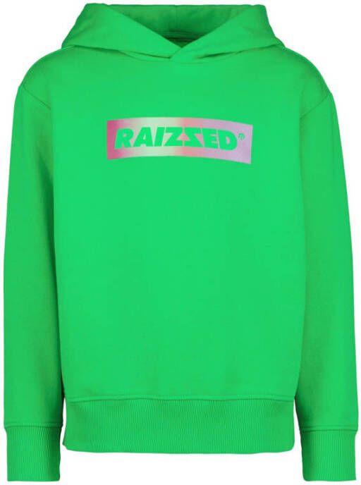 Raizzed hoodie met logo groen
