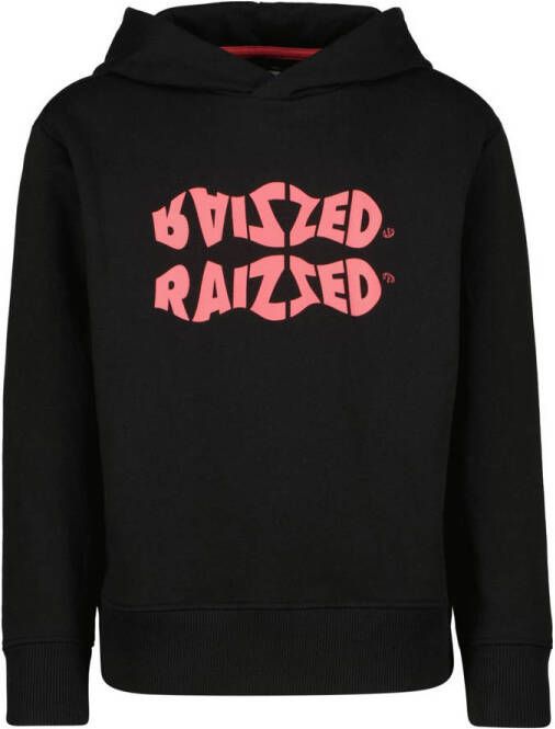 Raizzed hoodie met logo zwart roze