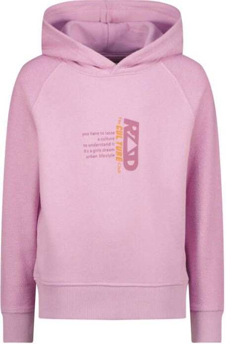 Raizzed hoodie Valencia met logo roze Sweater Logo 104