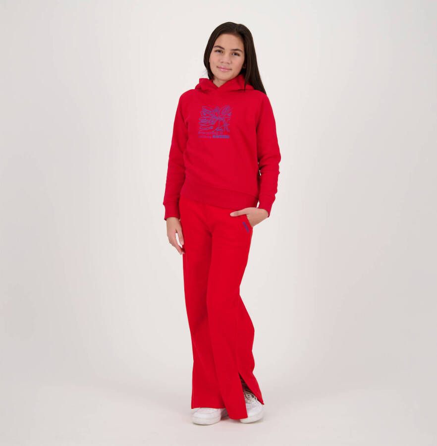 Raizzed hoodie Wenda met printopdruk rood blauw Sweater Printopdruk 104
