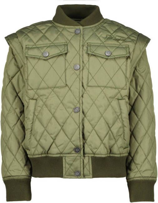 Raizzed quilted bomberjack zomer Julia groen