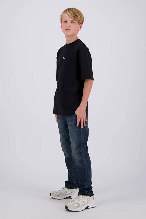 Raizzed boxy T-shirt met backprint zwart - Foto 2