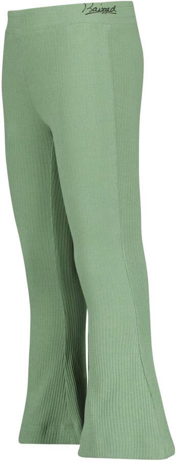 Raizzed flared broek Porto lichtgroen Meisjes Polyester Effen 152