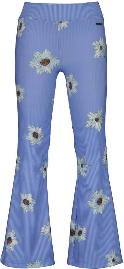 Raizzed gebloemde flared broek lila - Foto 3