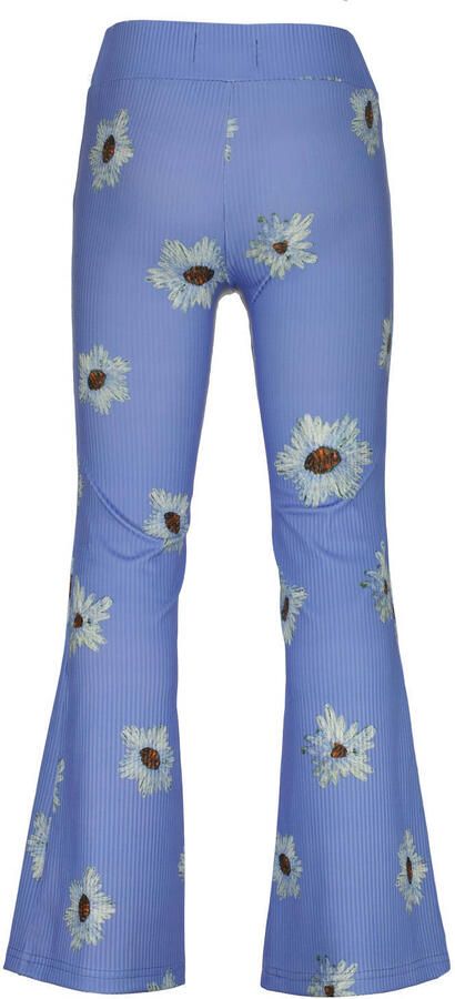 Raizzed gebloemde flared broek lila - Foto 4