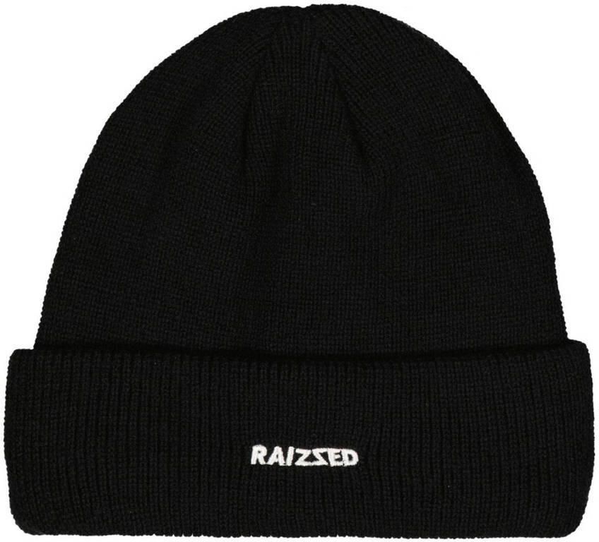Raizzed gebreide muts zwart