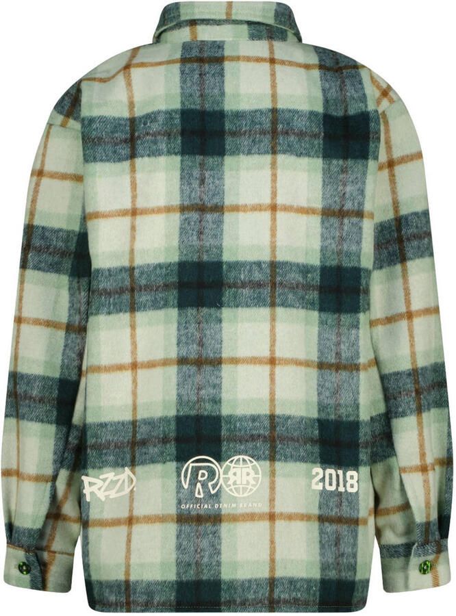 Raizzed geruit overshirt donkergroen Overhemd Jongens Polyester Klassieke kraag - Foto 2