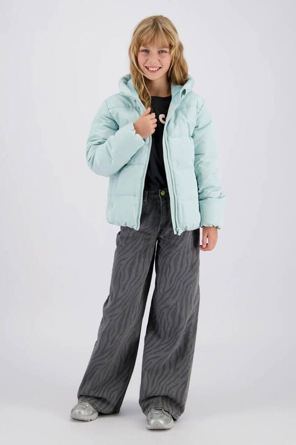 Raizzed gewatteerde winterjas blauw