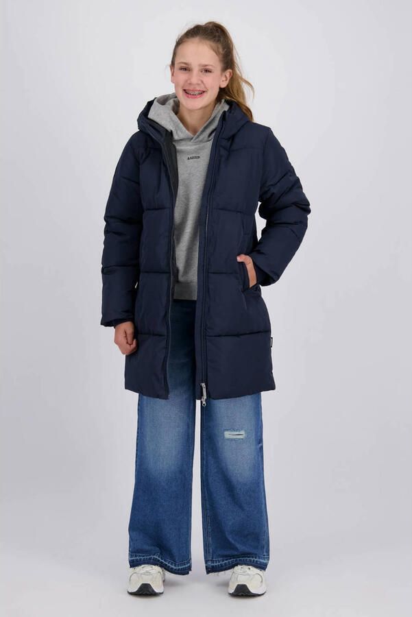 Raizzed gewatteerde winterjas donkerblauw - Foto 2