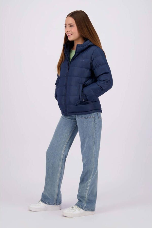 Raizzed gewatteerde winterjas Tandy donkerblauw Meisjes Polyester Capuchon 116