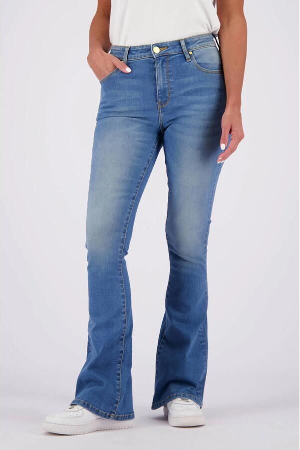 Raizzed high waist flared jeans Sunrise light blue denim