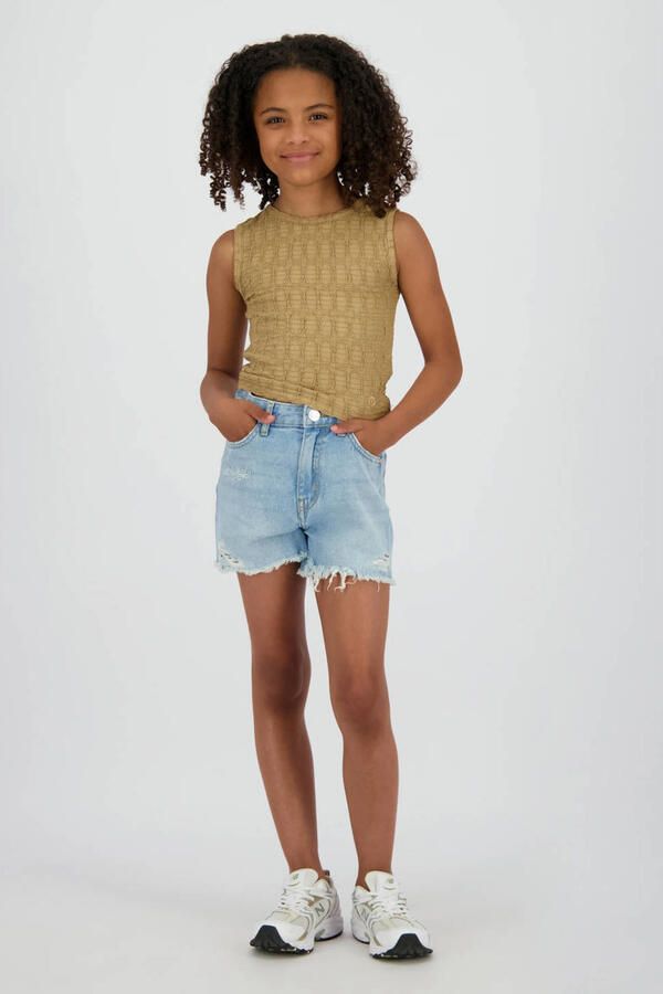 Raizzed high waist short light blue denim