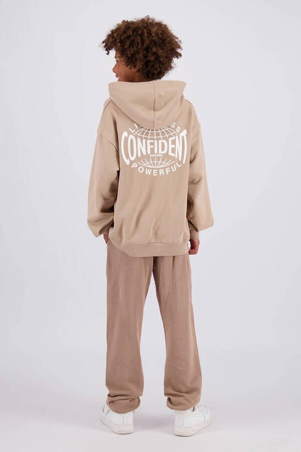 Raizzed hoodie met backprint bruin - Foto 2