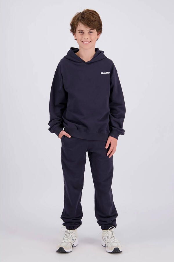 Raizzed hoodie met backprint donkerblauw