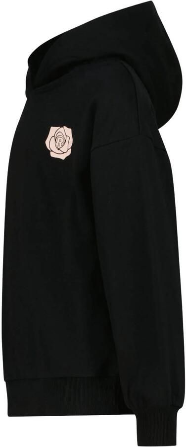 Raizzed boxy hoodie met backprint zwart Sweater Backprint