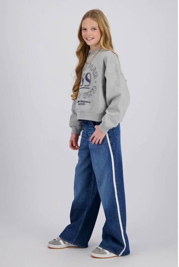 Raizzed wide leg jeans mid blue stone Blauw Meisjes Denim Effen - Foto 2