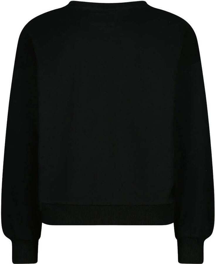Raizzed boxy sweater met print zwart Printopdruk - Foto 2