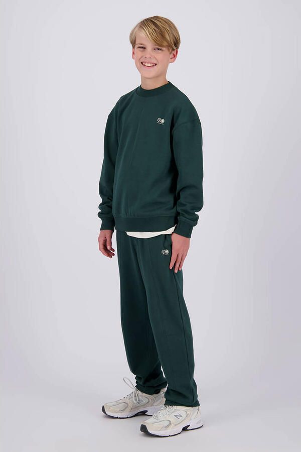 Raizzed boxy sweater met backprint donkergroen - Foto 3