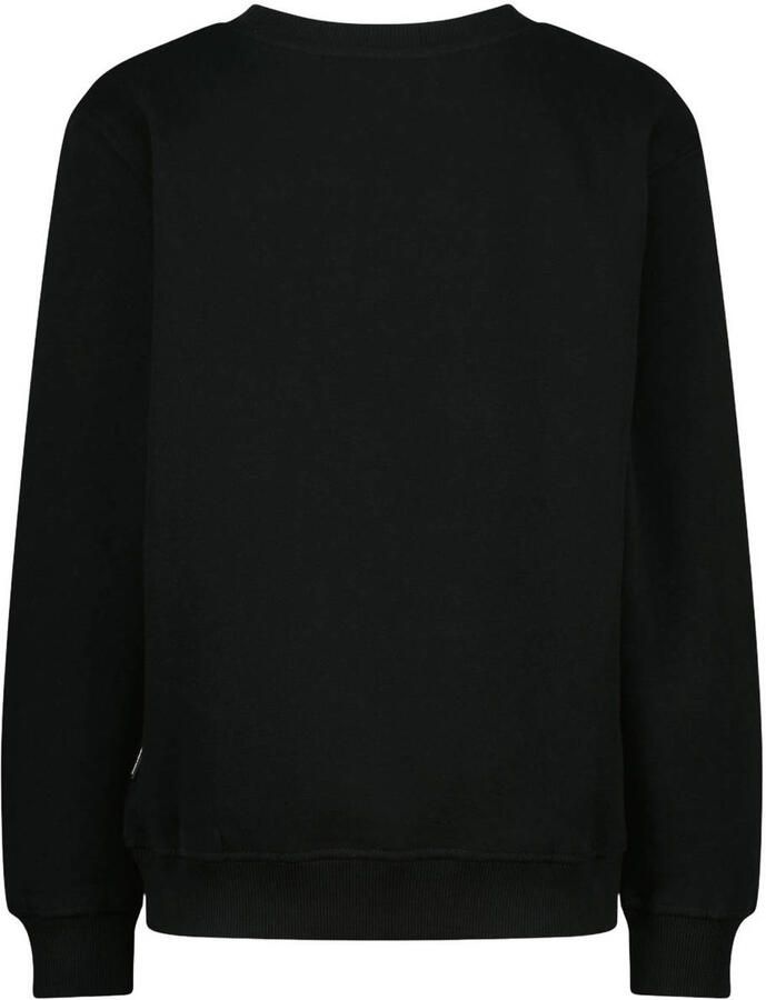 Raizzed rechtvallende sweater met logo zwart Jongens Katoen Ronde hals - Foto 2