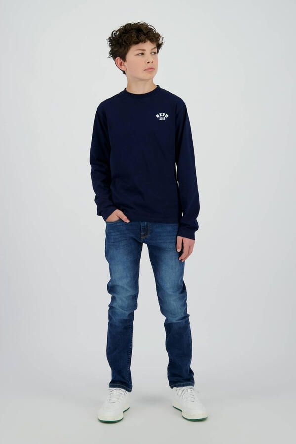 Raizzed longsleeve donkerblauw