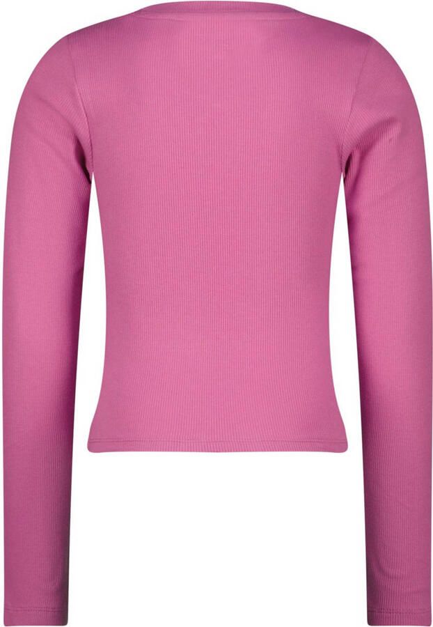 Raizzed longsleeve Roze Meisjes Stretchkatoen Ronde hals Effen 116 - Foto 2