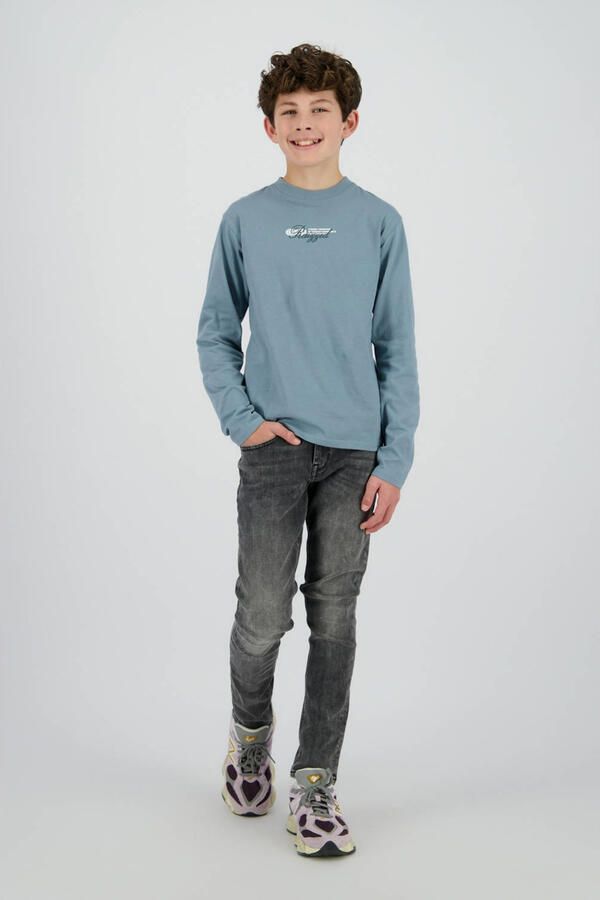 Raizzed longsleeve lichtblauw