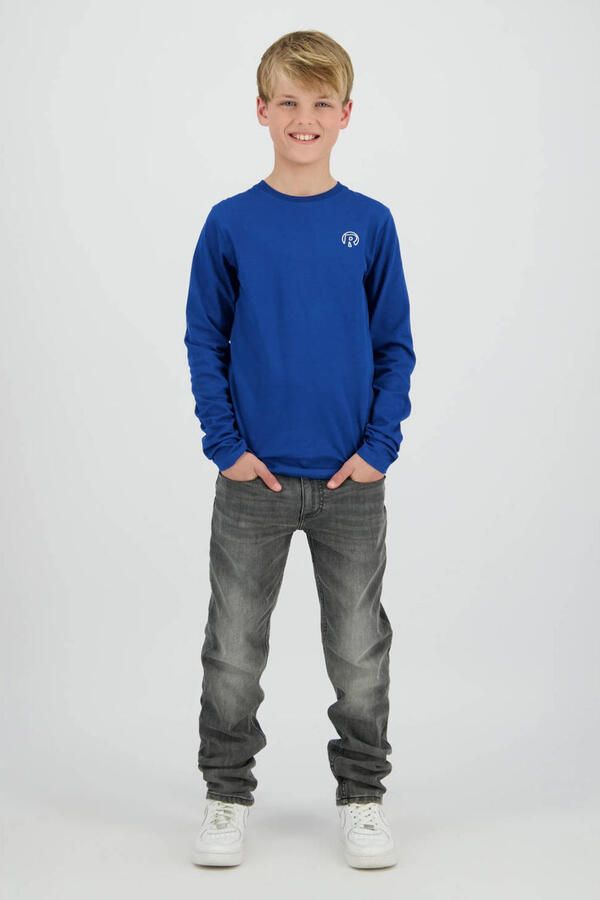 Raizzed longsleeve met backprint blauw