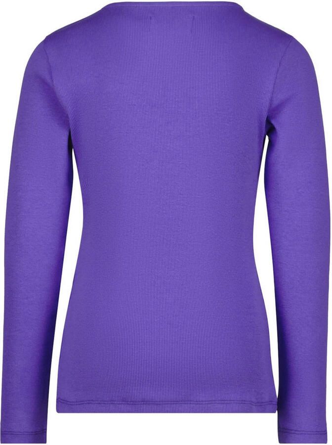 Raizzed longsleeve Xana paars Meisjes Katoen Ronde hals Effen 104 - Foto 2