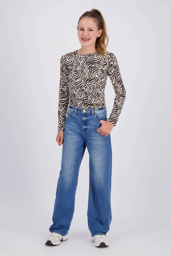 Raizzed Mississippi wide leg jeans mediumblauw