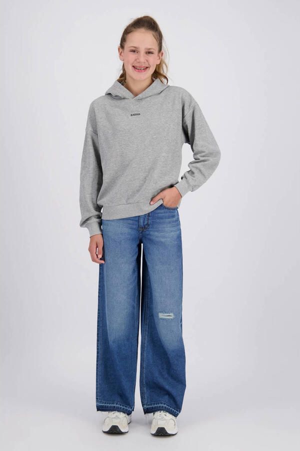 Raizzed Monaco Crafted ripped wide leg jeans met slijtage middelblauw