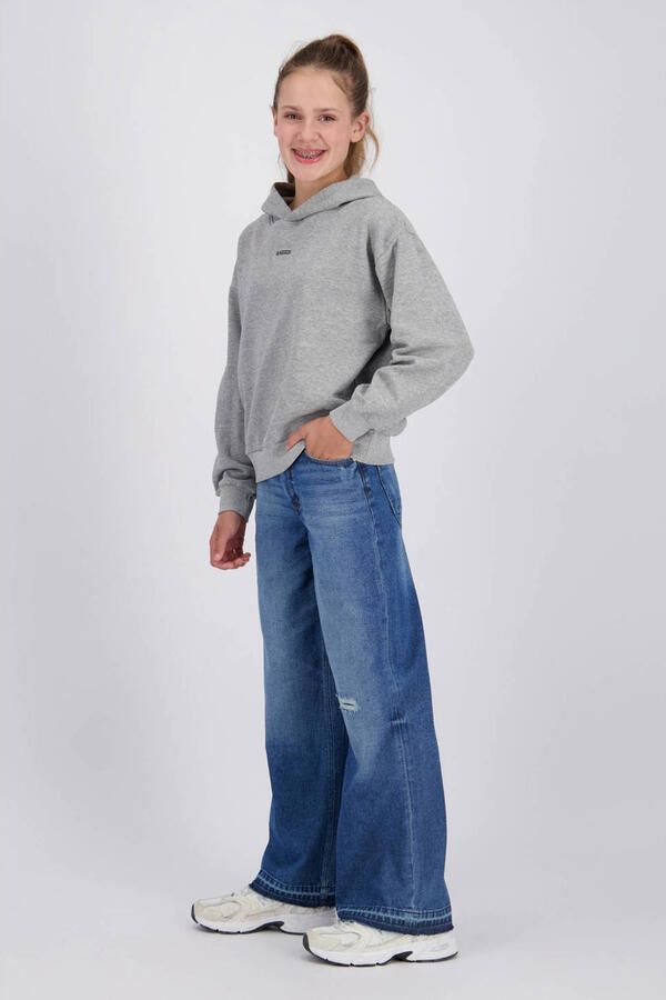 Raizzed Monaco Crafted ripped wide leg jeans met slijtage middelblauw - Foto 2