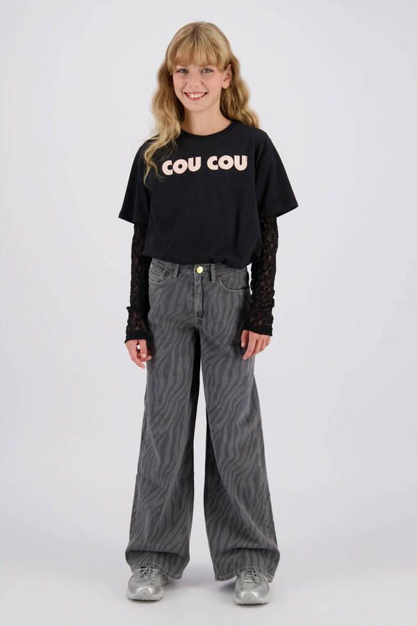 Raizzed Monaco Zebra high waist wide leg jeans grijs - Foto 3