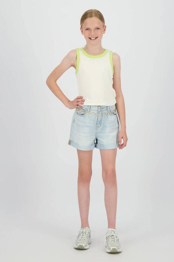 Raizzed regular waist short light blue denim