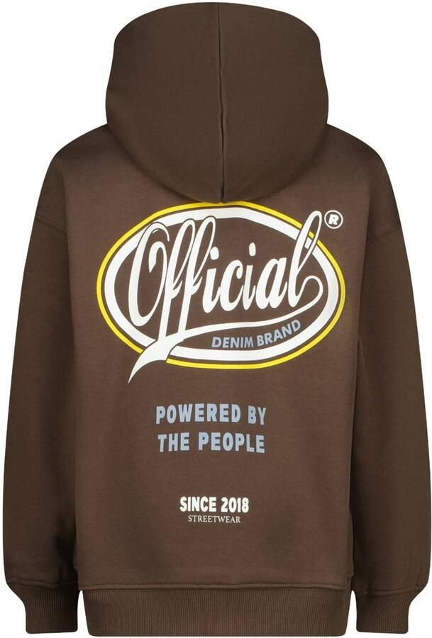 Raizzed oversized hoodie met backprint bruin Sweater Backprint - Foto 2
