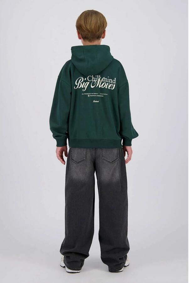 Raizzed oversized hoodie met backprint donkergroen Sweater Backprint - Foto 2
