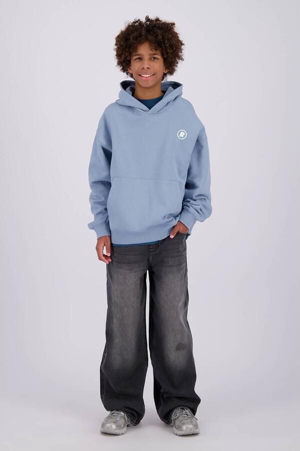 Raizzed oversized hoodie met backprint lichtblauw Sweater Backprint