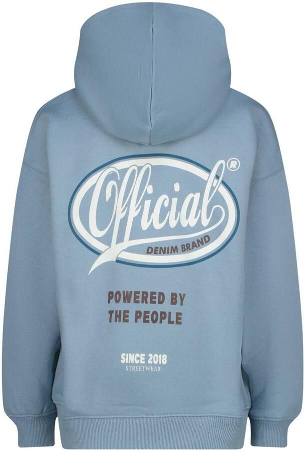 Raizzed oversized hoodie met backprint lichtblauw Sweater Backprint - Foto 2