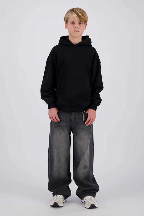 Raizzed oversized hoodie met backprint zwart Sweater Backprint