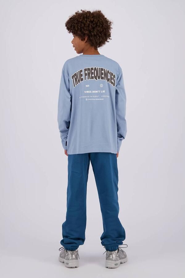 Raizzed oversized longsleeve met backprint lichtblauw Jongens Katoen Ronde hals - Foto 2