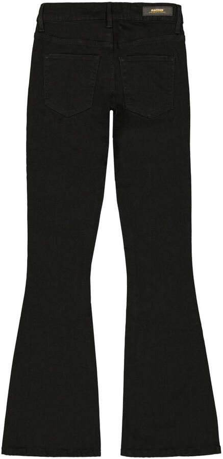 Raizzed regular waist flared jeans black denim