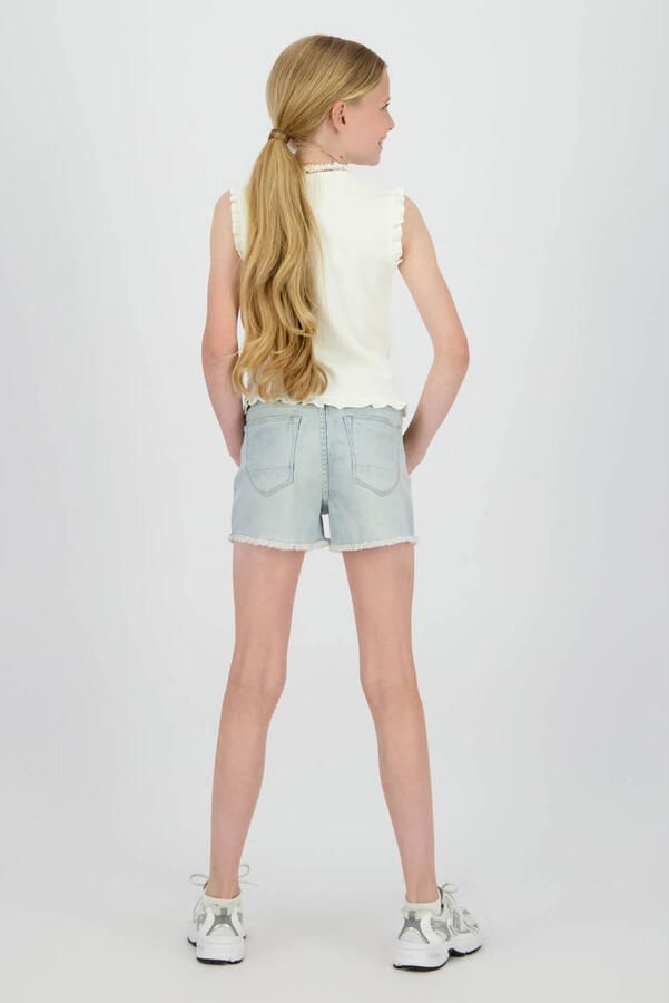 Raizzed regular waist short light blue denim - Foto 6