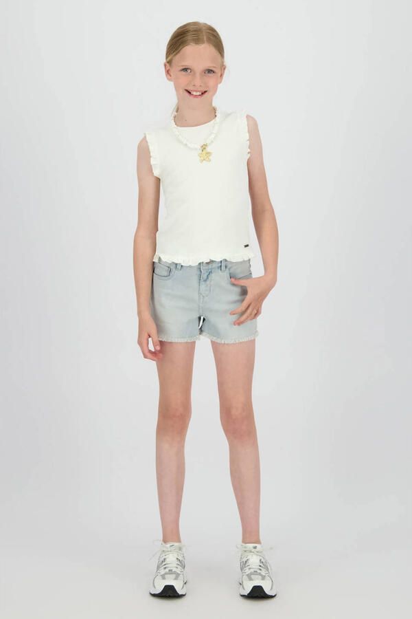Raizzed regular waist short light blue denim - Foto 4